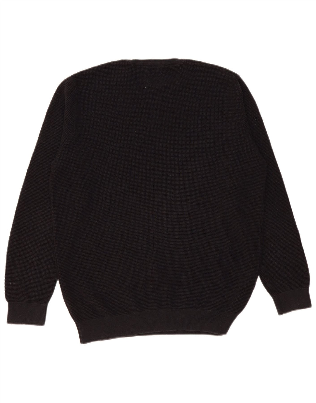 Zara Pull à col rond pour homme en coton noir moyen