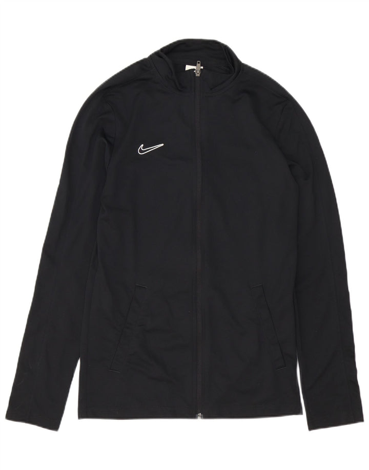 Nike Hommes Dri Fit Slim Fit Survêtement Top Veste Petit Noir Polyester