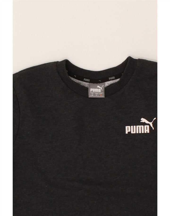 PUMA Mens Sweatshirt Jumper XS Grey Vintage Puma and Second-Hand Puma from Messina Hembry 