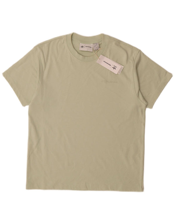 Adidas Homme Humanrace T-Shirt Haut Petit Vert Coton