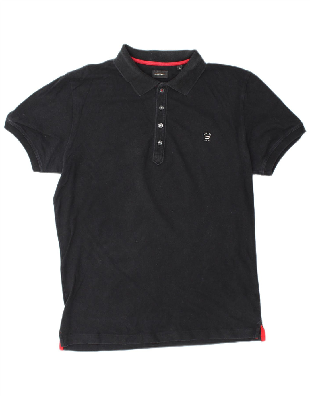 DIESEL Polo Homme Grand Noir Coton