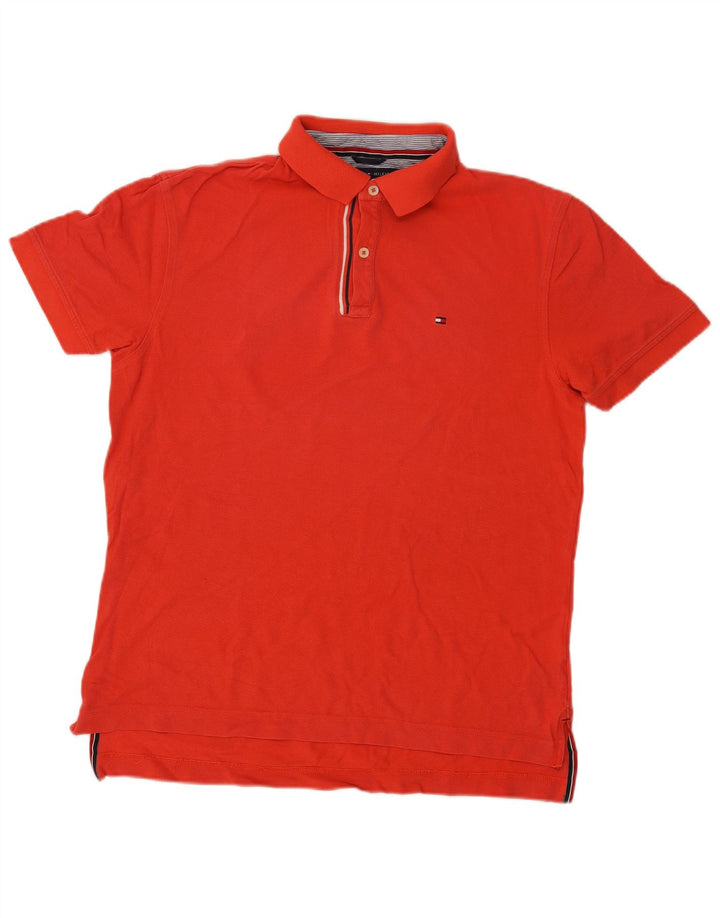 Tommy Hilfiger Polo Coupe Classique Homme Rouge Moyen Coton
