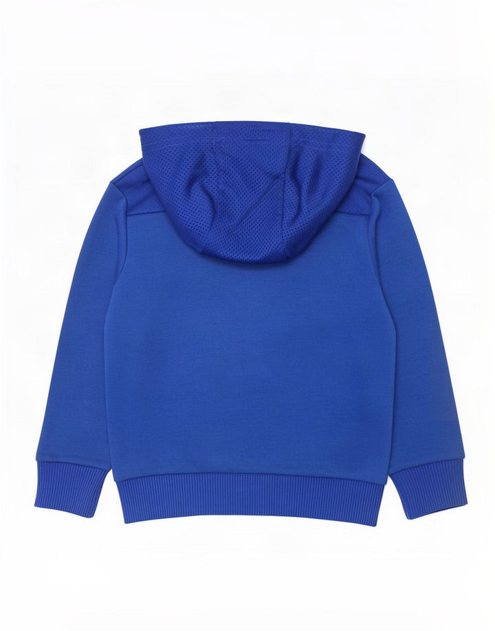 Adidas Pull à capuche graphique pour garçon 5-6 ans Bleu Polyester