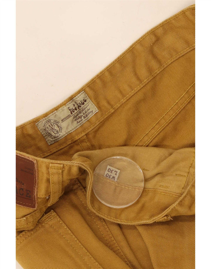 Fat Face Jean droit homme W30 L30 jaune coton