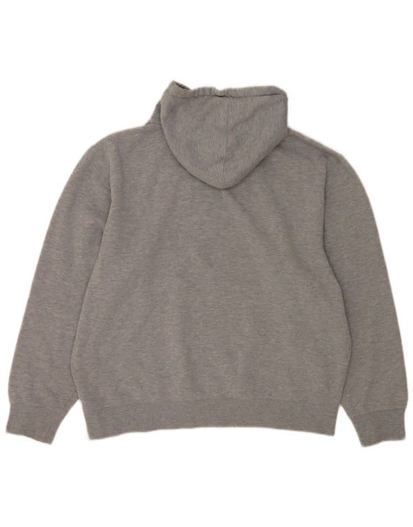 Fila Pull à capuche surdimensionné pour femme UK 16 Large Gris moucheté