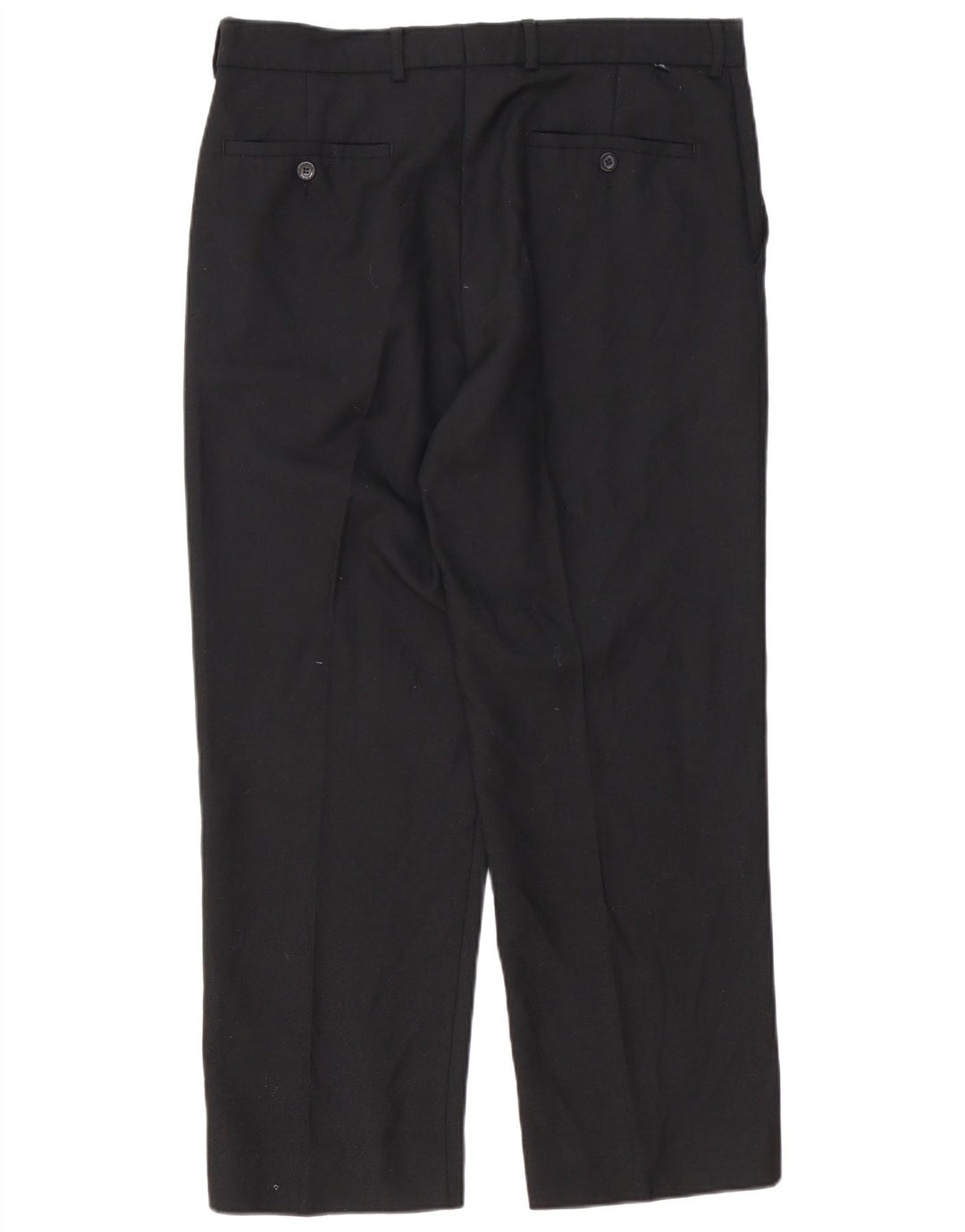 Farah Pantalon de Costume Droit Homme W36 L29 Noir Polyester