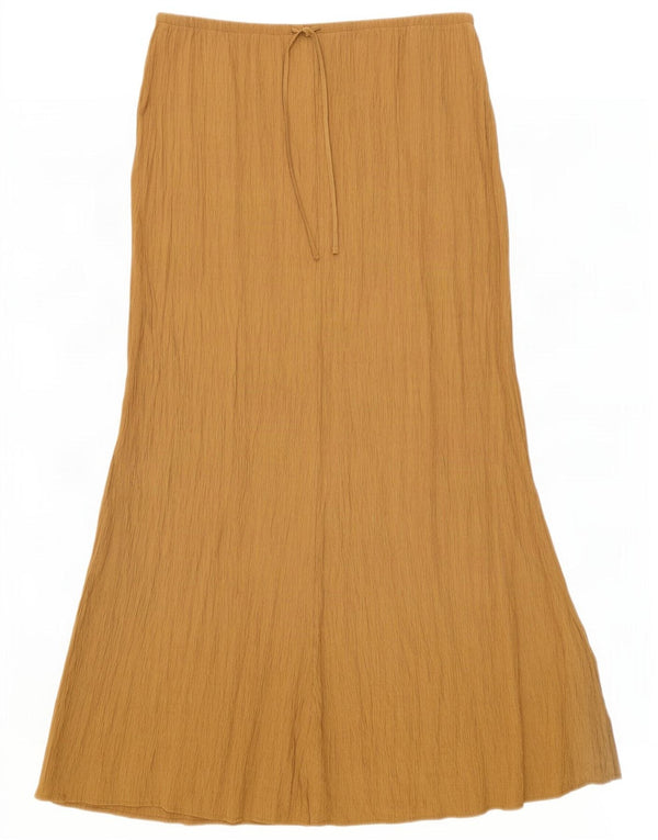 Zara Femme Jupe Maxi Moyenne W28 Beige Viscose
