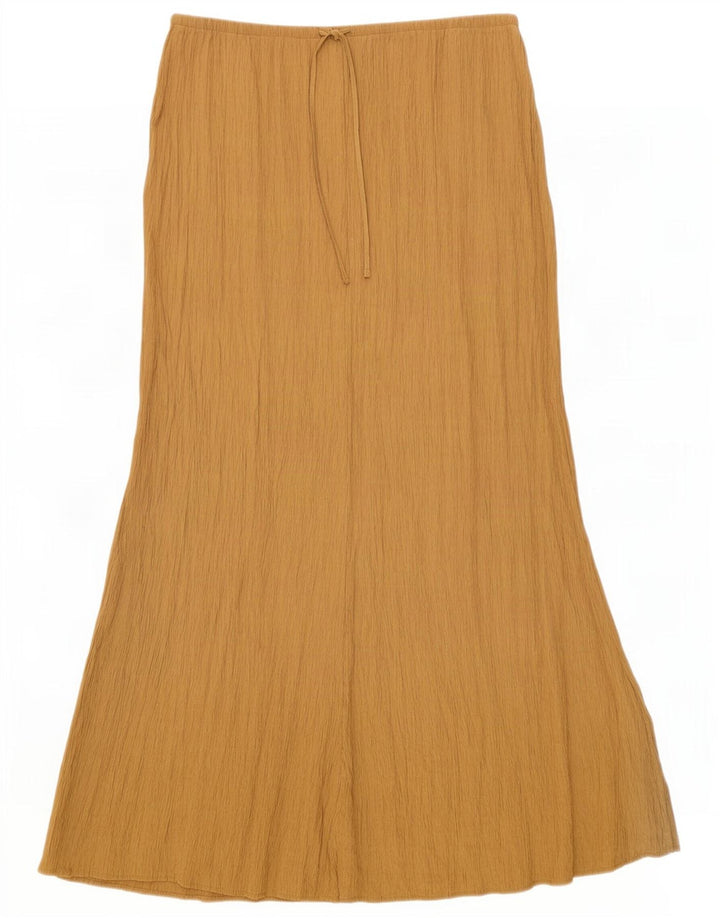 Zara Femme Jupe Maxi Moyenne W28 Beige Viscose