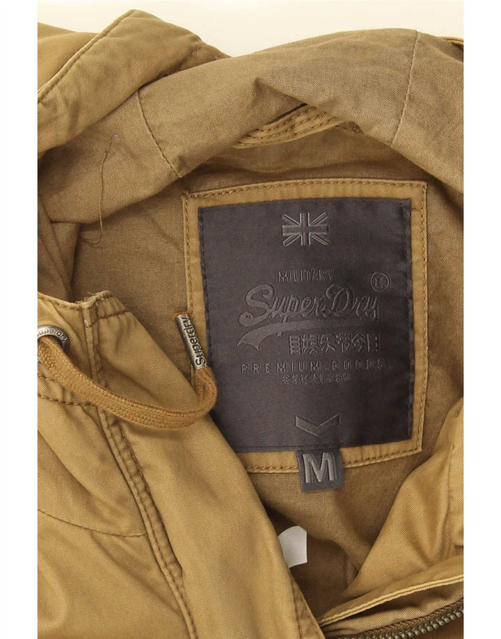 Superdry Parka à capuche pour femme UK 14 en coton kaki moyen