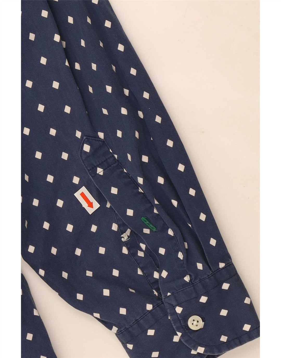 Tommy Hilfiger Chemise Homme Large Bleu Marine Spotted Cotton