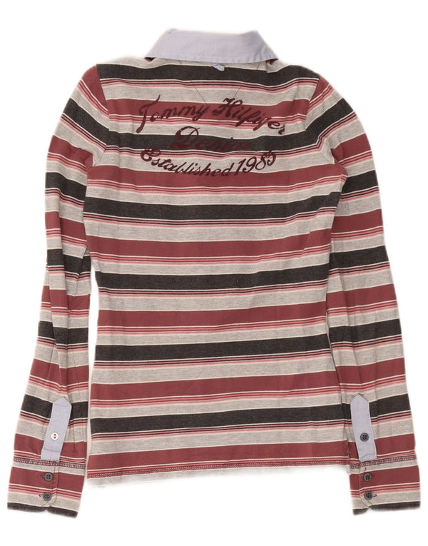 Tommy Hilfiger Polo Rugby Graphique Femme UK 6 XS Multicolore
