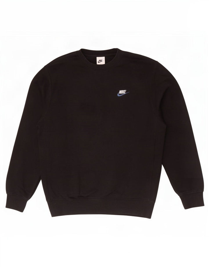 Nike Sweat-shirt en coton noir moyen pour homme