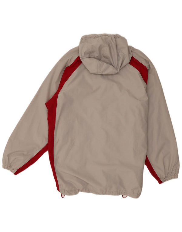 Jako Veste de Pluie à Capuche pour Homme UK 40 Large Gris Colorblock