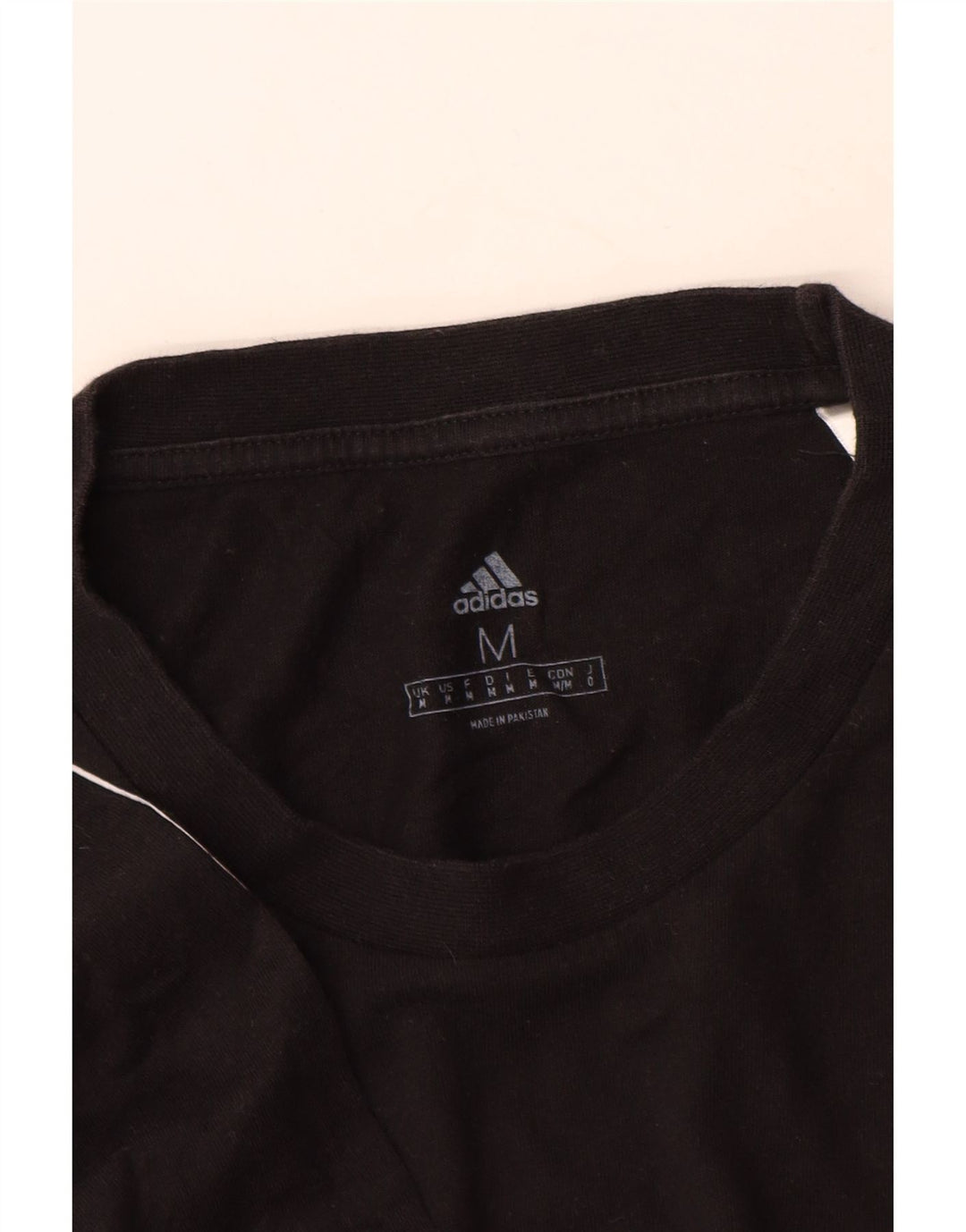 Adidas T-Shirt Homme Coton Noir Moyen