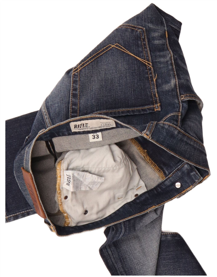 Jean droit homme Rifle W33 L31 bleu coton