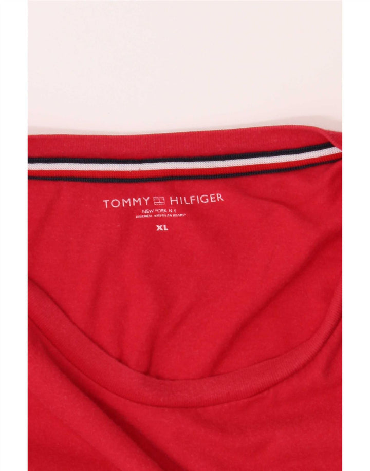 Tommy Hilfiger T-shirt graphique pour homme XL Rouge