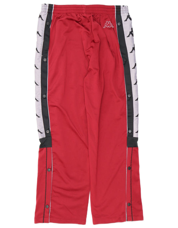 Kappa Pantalon de survêtement graphique pour homme Large en polyester color block bordeaux