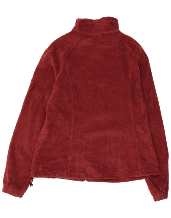COLUMBIA Veste Polaire Femme UK 18 XL Bordeaux Polyester