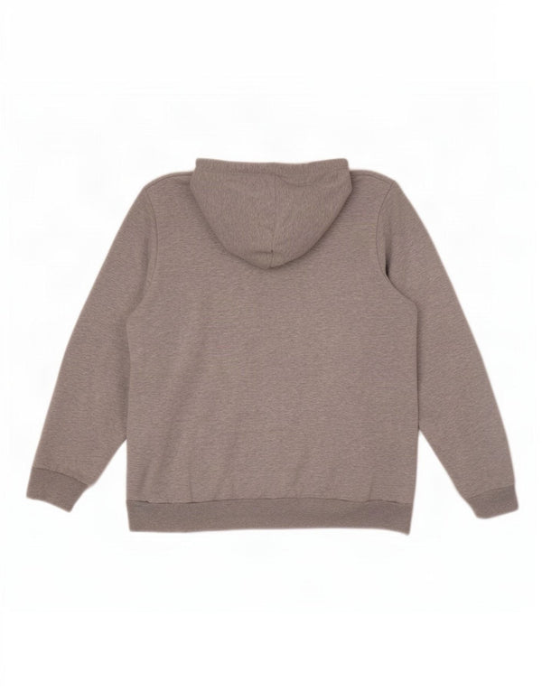 Puma Pull à capuche graphique coupe ample pour femme UK 18 XL Gris Coton