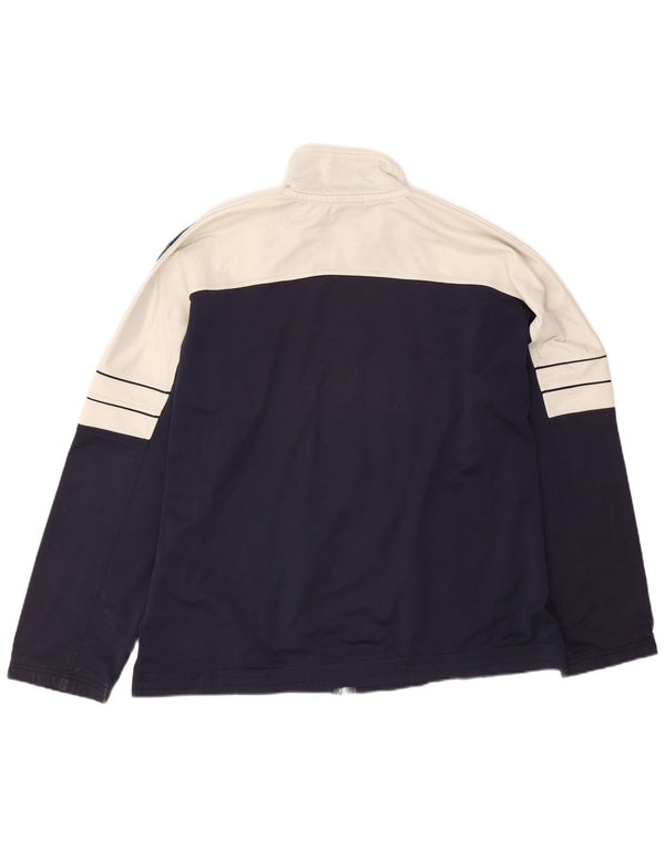 Asics Veste de survêtement pour homme 2XL Bleu marine Colourblock