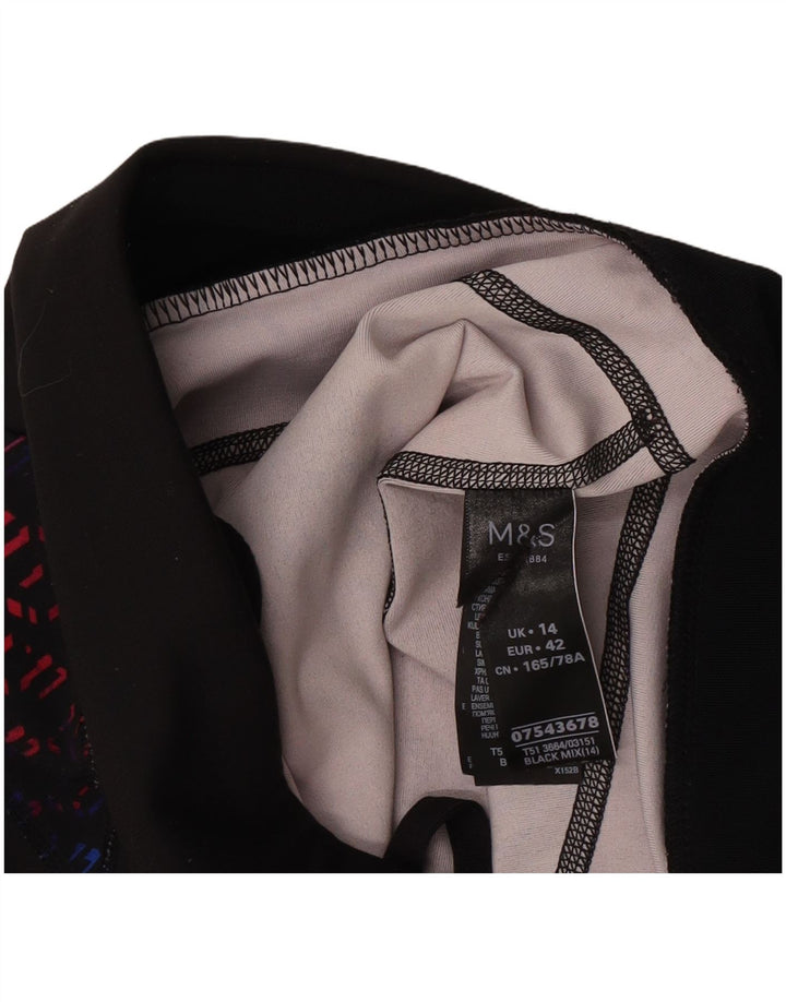Marks & Spencer Leggings Femme UK 44 Large Noir Géométrique Polyester