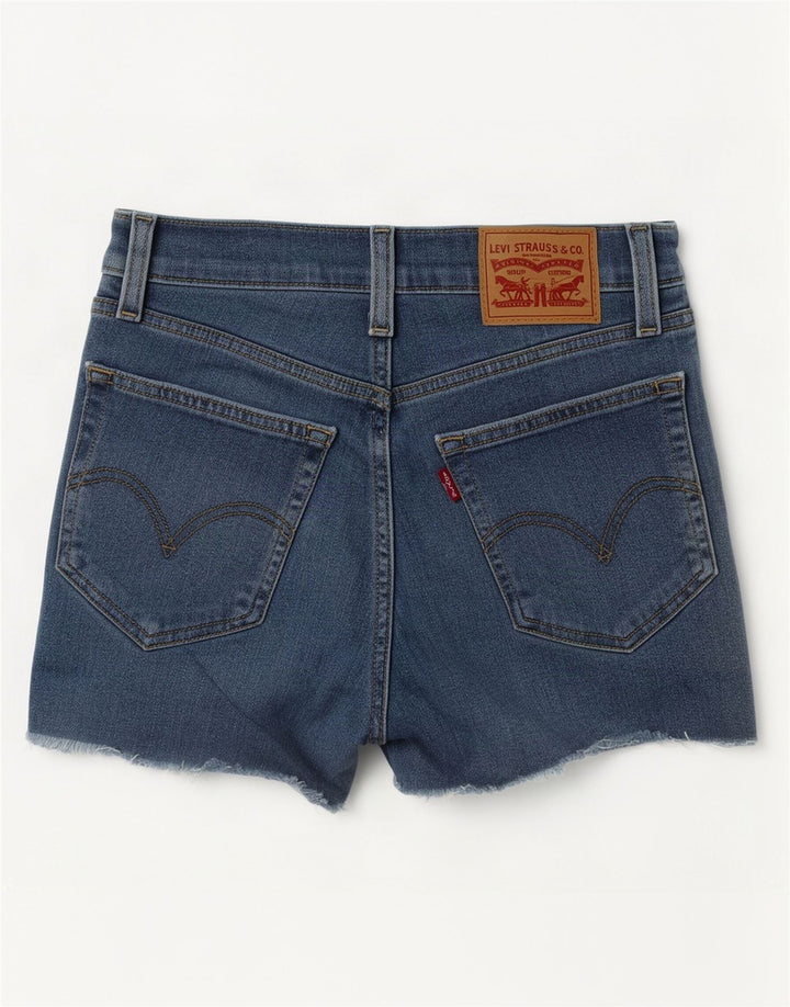 Levi's Short en Denim Déchiré W27 Femme Petit Bleu Coton