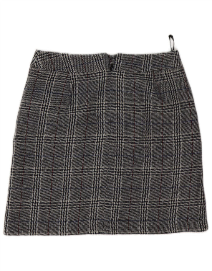 Marks & Spencer Mini jupe femme UK 8 Small W28 gris pied-de-poule acrylique