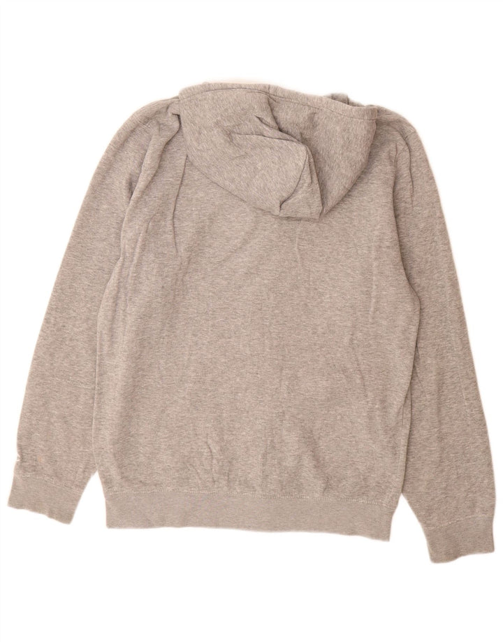 Champion Pull à capuche zippé graphique pour homme, grand gris moucheté
