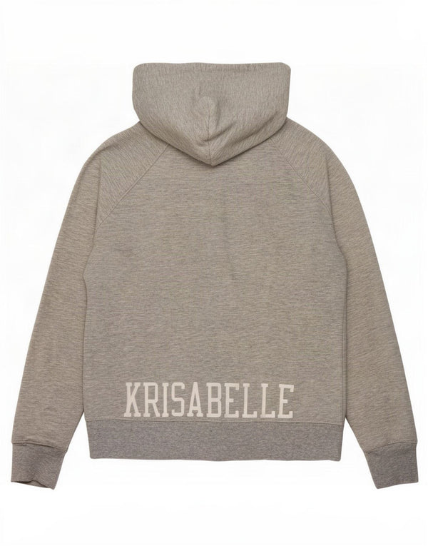 Gap Pull à capuche zippé Krisabelle Graphic pour femme UK 16 Large Gris Moucheté