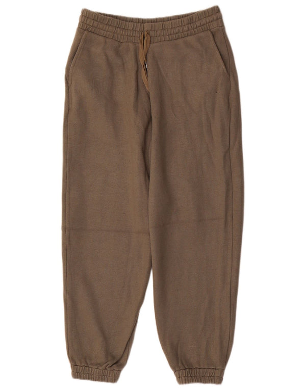 Zara Pantalon de survêtement pour femme Joggers UK 14 Large Kaki Viscose