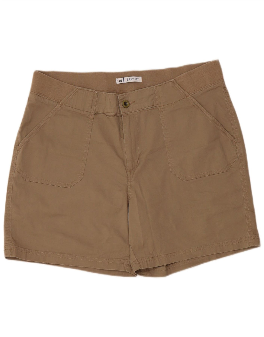 LEE Short décontracté facile à ajuster pour femme US 16 2XL W36 Coton marron