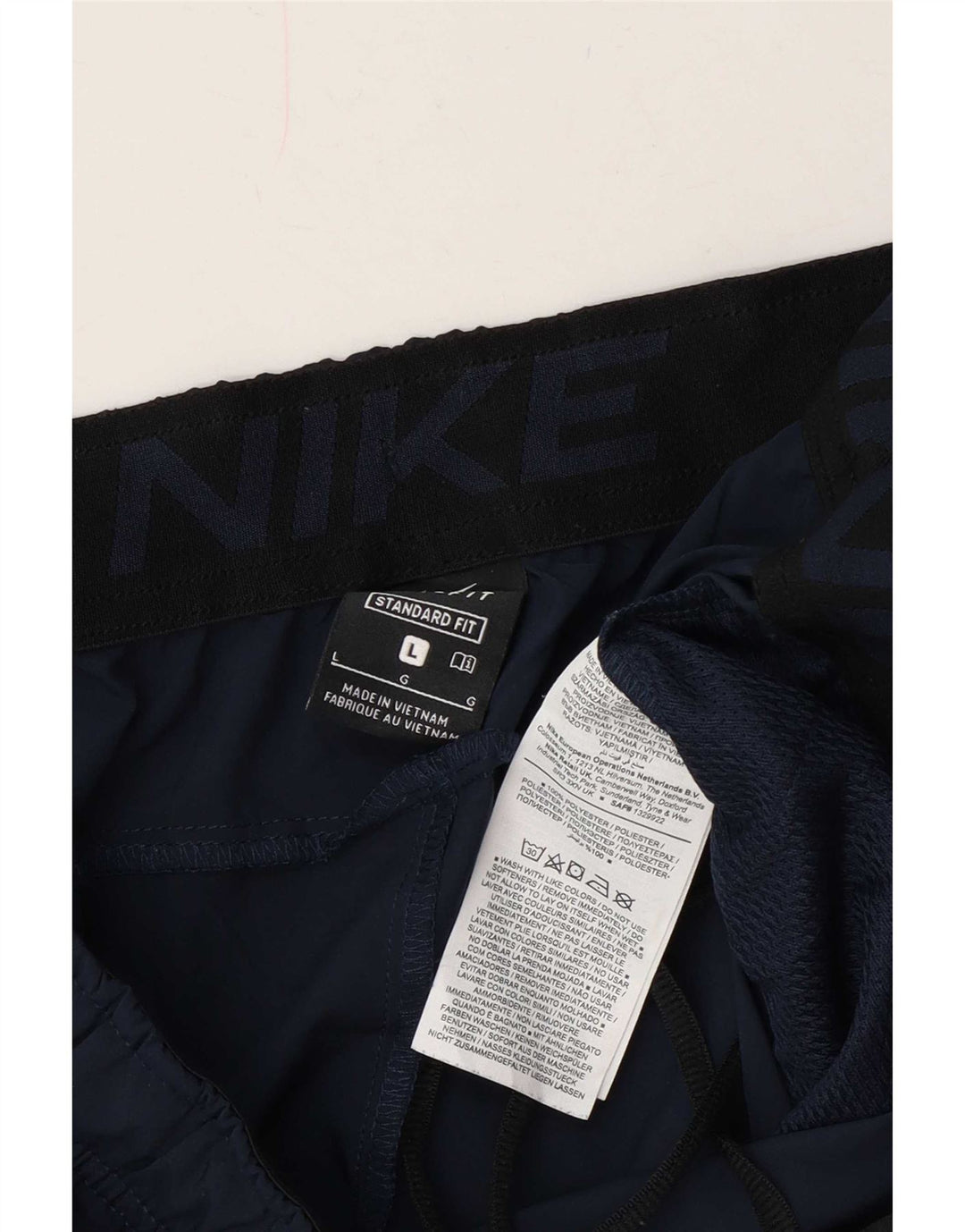 Nike Short de sport Dri Fit Standard pour homme en polyester bleu marine Taille L