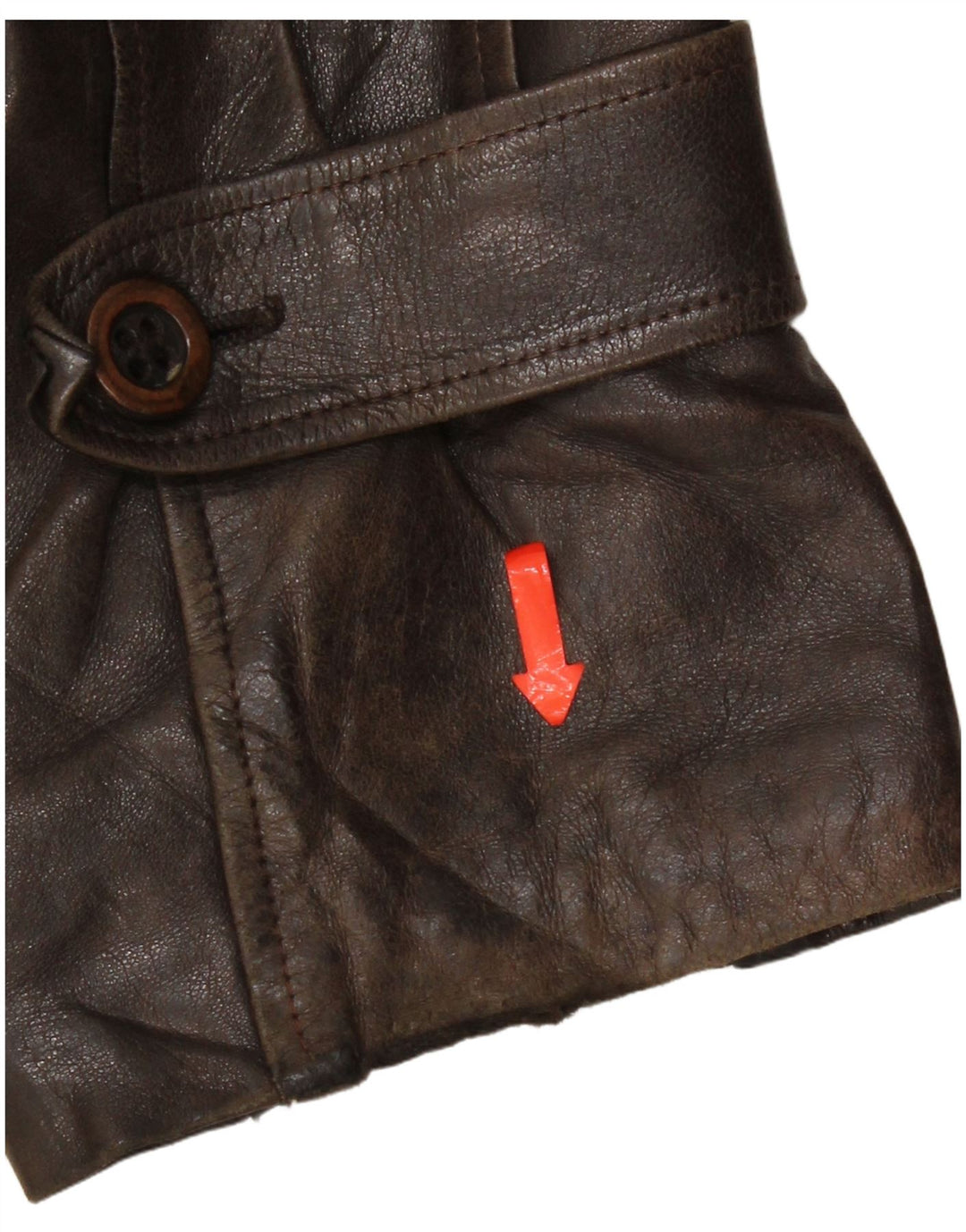veste en cuir homme vintage UK 42 XL Cuir Marron