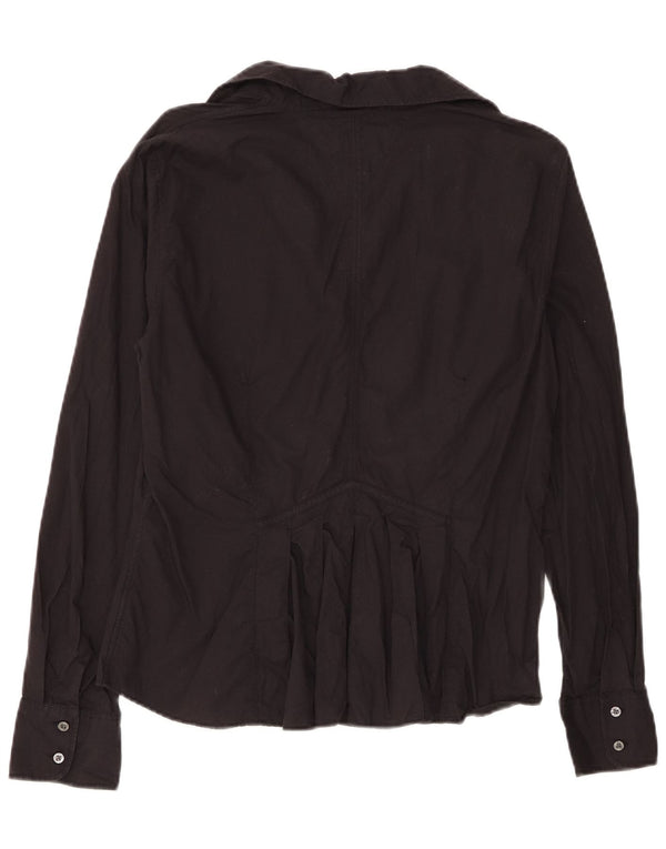 Tommy Hilfiger Chemise Femme UK 14 Large Noir Coton