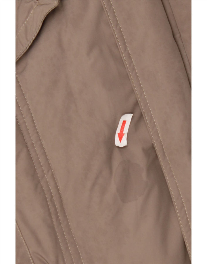 Kappa Veste matelassée à capuche pour homme UK 42 XL Beige Polyester