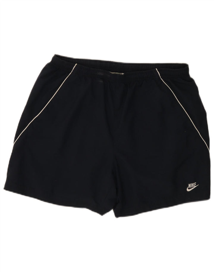 Short de sport Nike pour hommes, grand, bleu marine, polyester