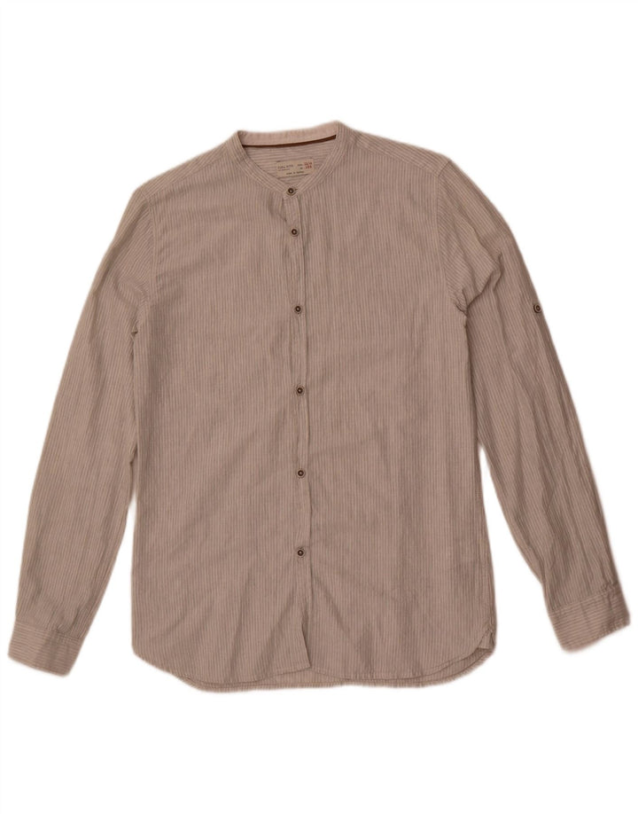 Chemise Garçon Zara 13-14 ans Gris Coton Rayé