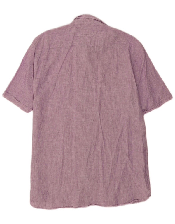Tommy Hilfiger Chemise à Manches Courtes Homme XL Violet Lin