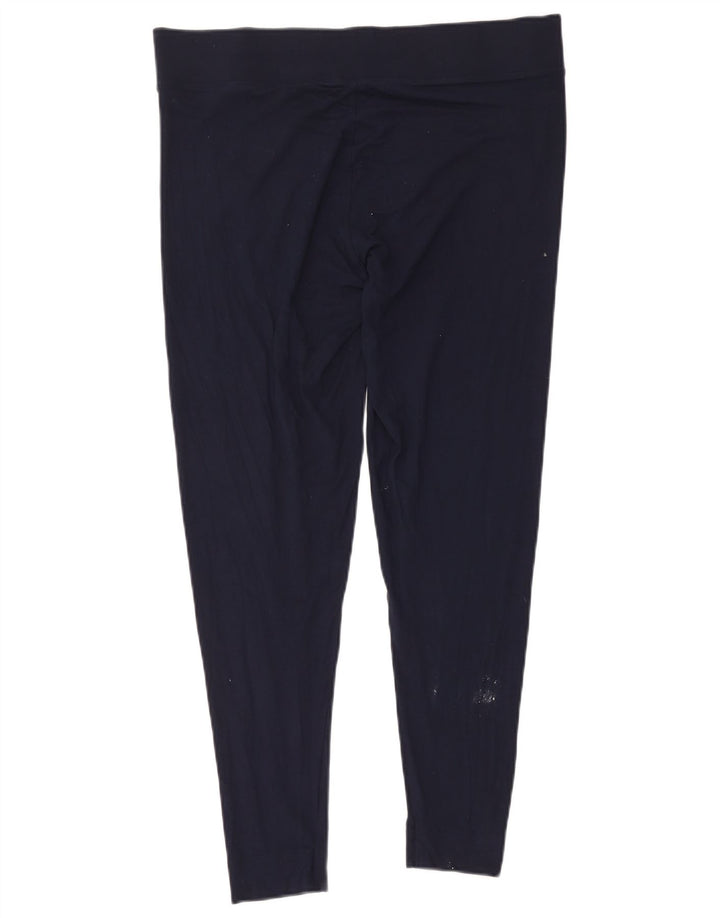Marks & Spencer Leggings Femme UK 18 XL Bleu Marine Viscose
