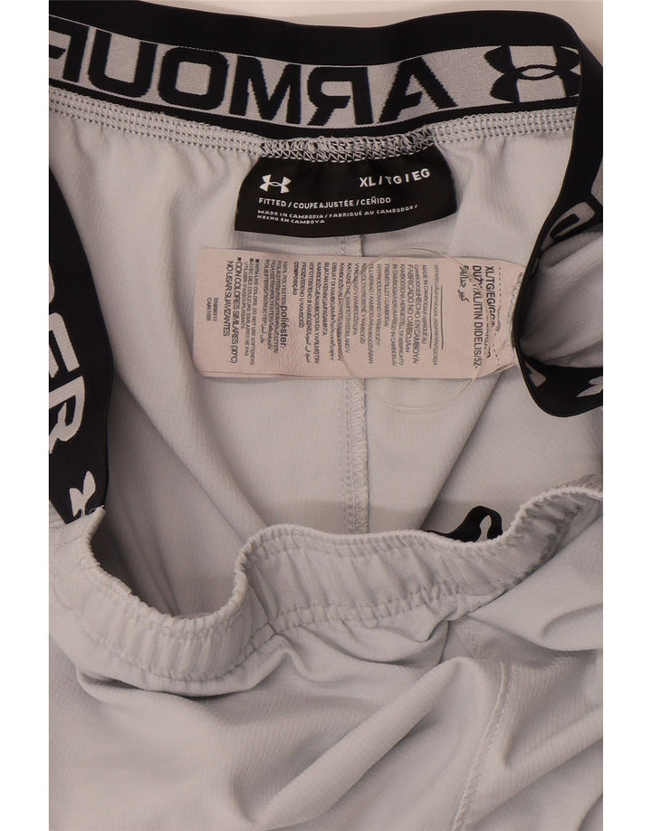 Under Armour Short de Sport Graphique Ajusté Homme XL Blanc Polyester