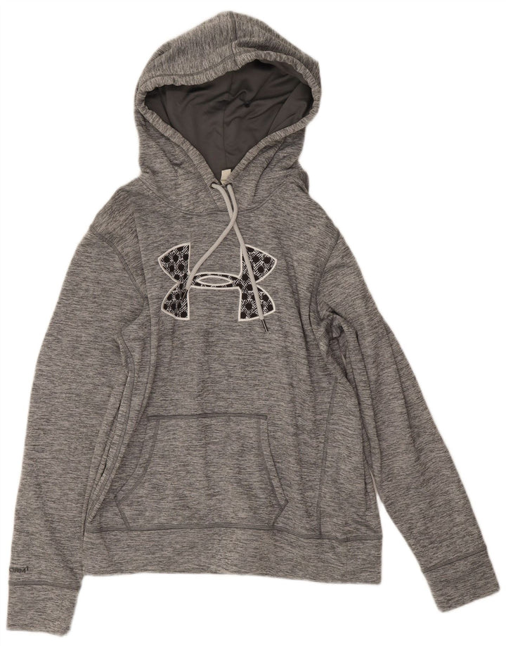 Under Armour Pull à capuche graphique pour femme UK 44 Gris moyen Polyester
