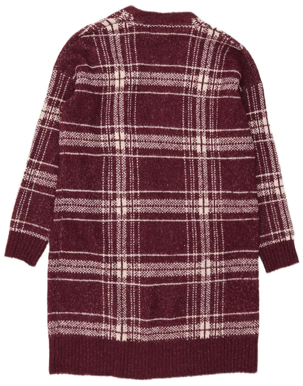 Marks & Spencer Pull cardigan long pour femme UK 12 Bordeaux moyen