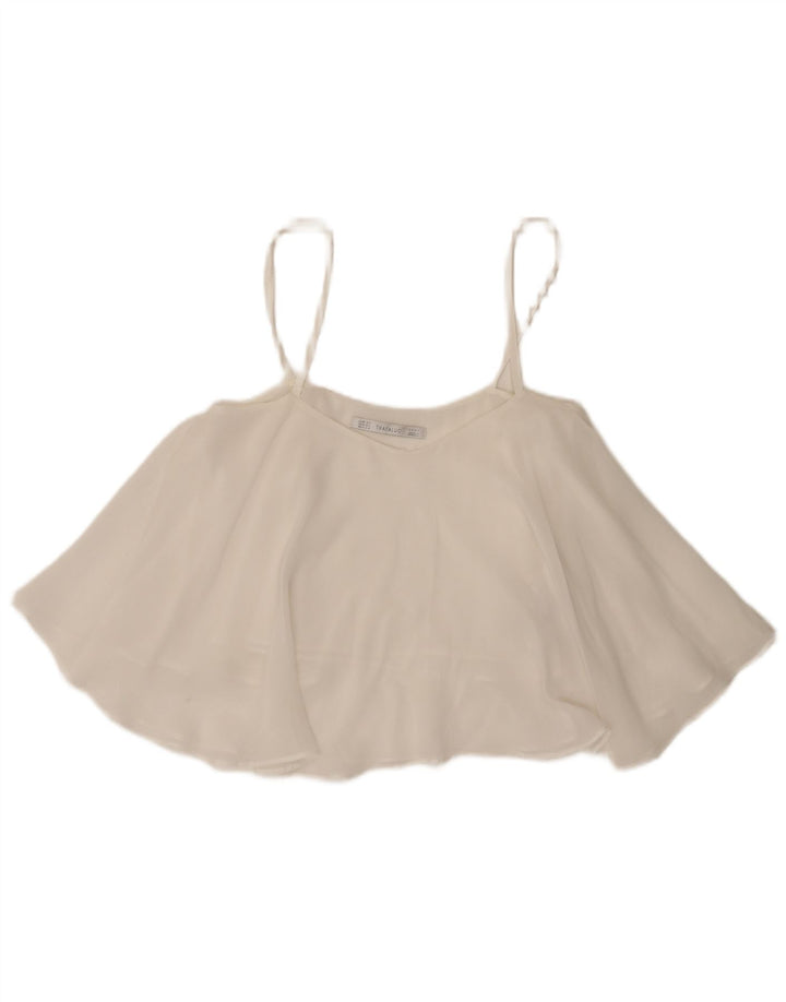 Zara Femme Trafaluc Cami Top UK 6 XS Blanc
