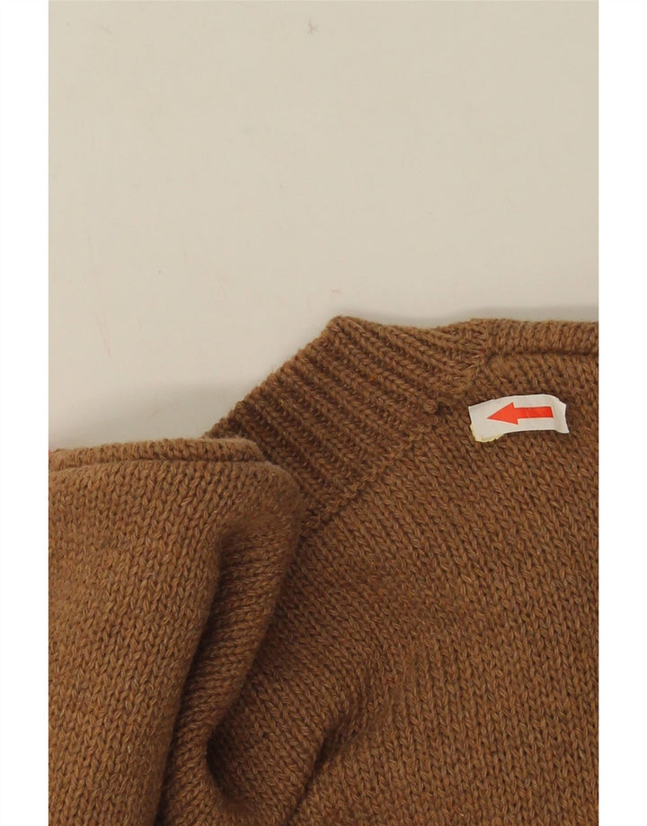 vintage Mens Cardigan Sweater Moyen Multicolore Géométrique