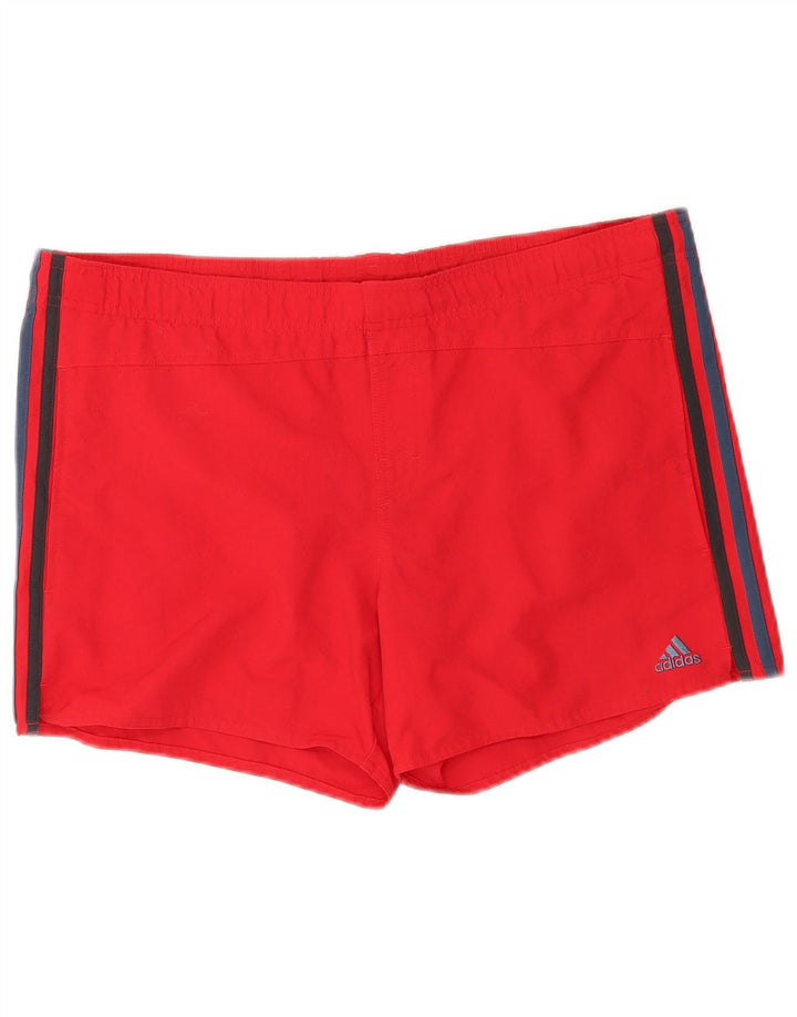 Adidas Short de sport pour homme en nylon rouge moyen