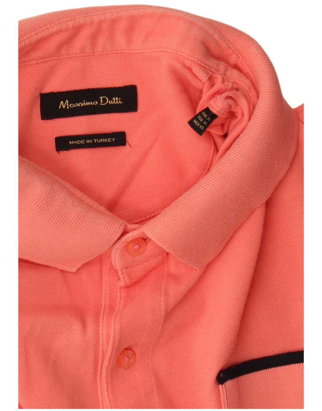 MASSIMO DUTTI Polo Slim Fit Homme XL Orange