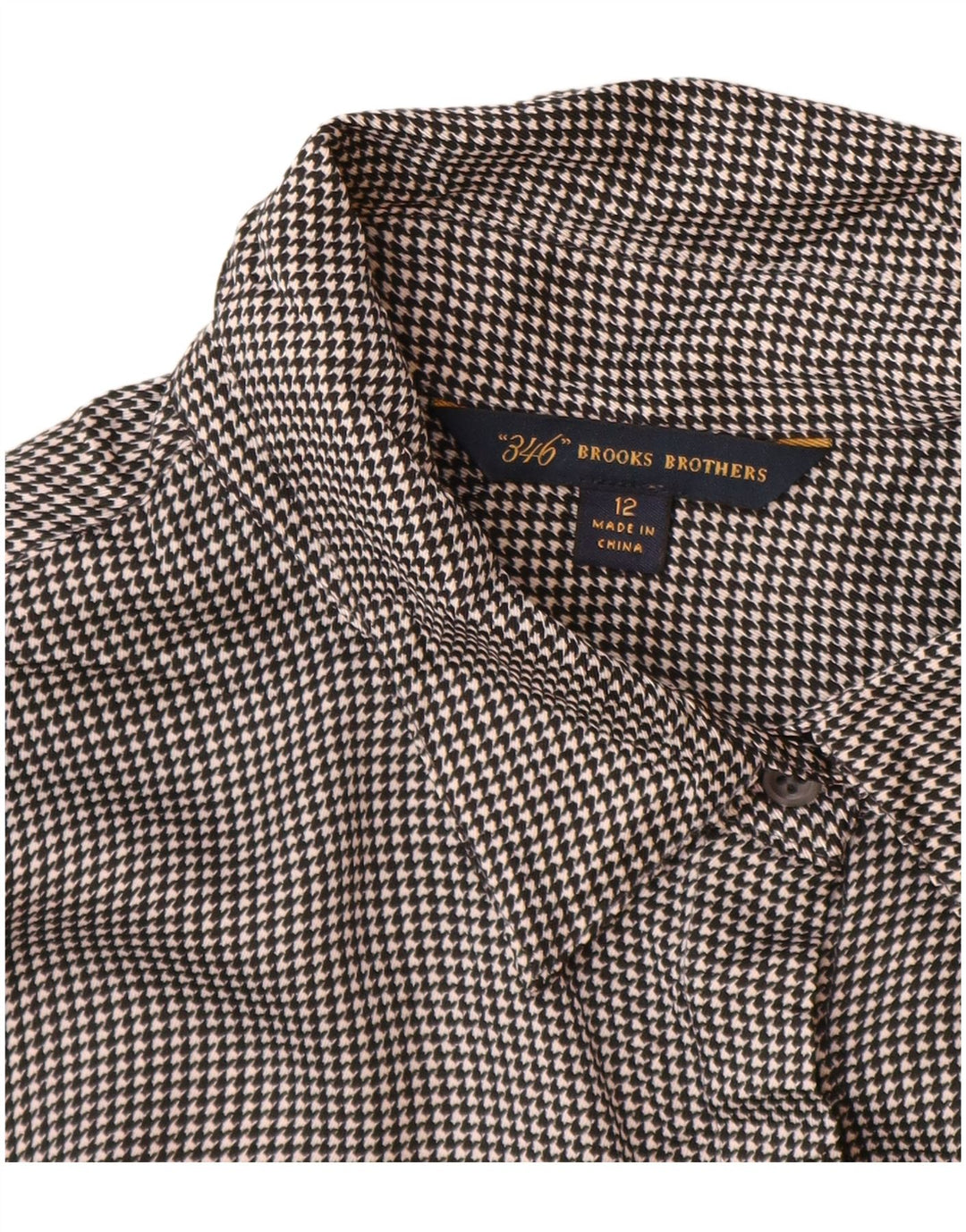 Brooks Brothers Chemisier 346 pour femme US 12 Large Gris Polyester