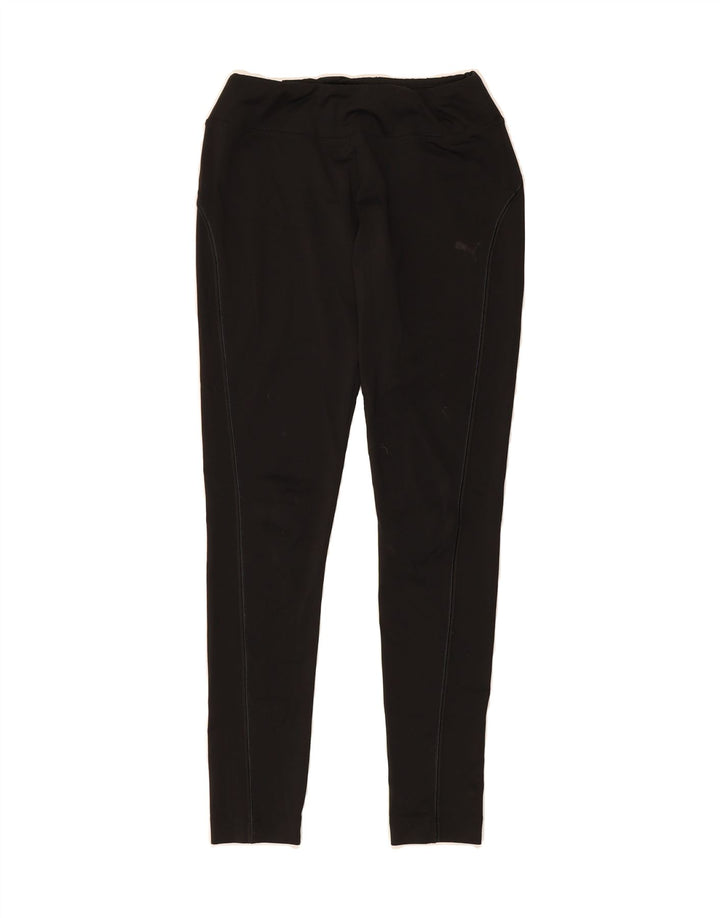 PUMA Womens Leggings EU 36 Small  Black Vintage Puma and Second-Hand Puma from Messina Hembry 