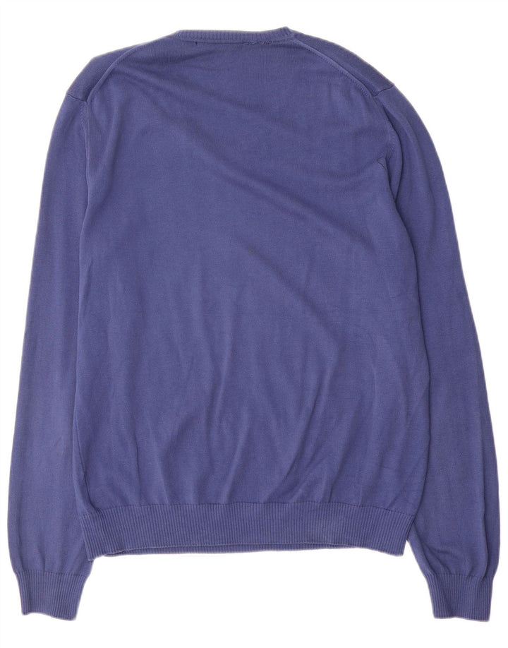 Harmont & Blaine Pull col V pour homme Bleu Taille L
