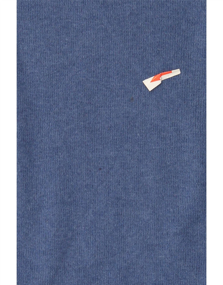 Liberto Pull col rond homme IT 52 Large laine bleue